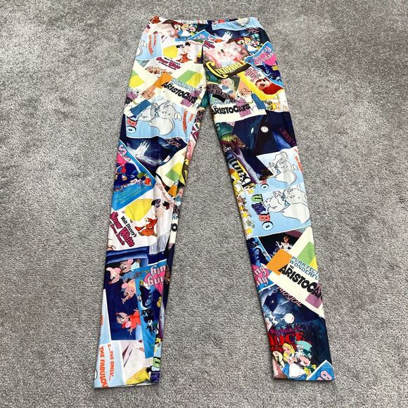 Disney Cinderella Vintage 90's All Over Print Leggings Womens XS Multi 24x29 - Picture 2 of 12